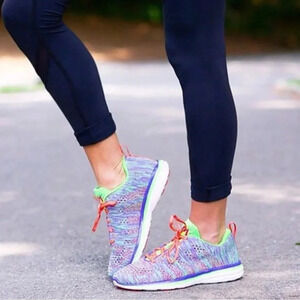 APL Techloom Pro Neon Green Purple & Pink Sneakers Womens Size 6